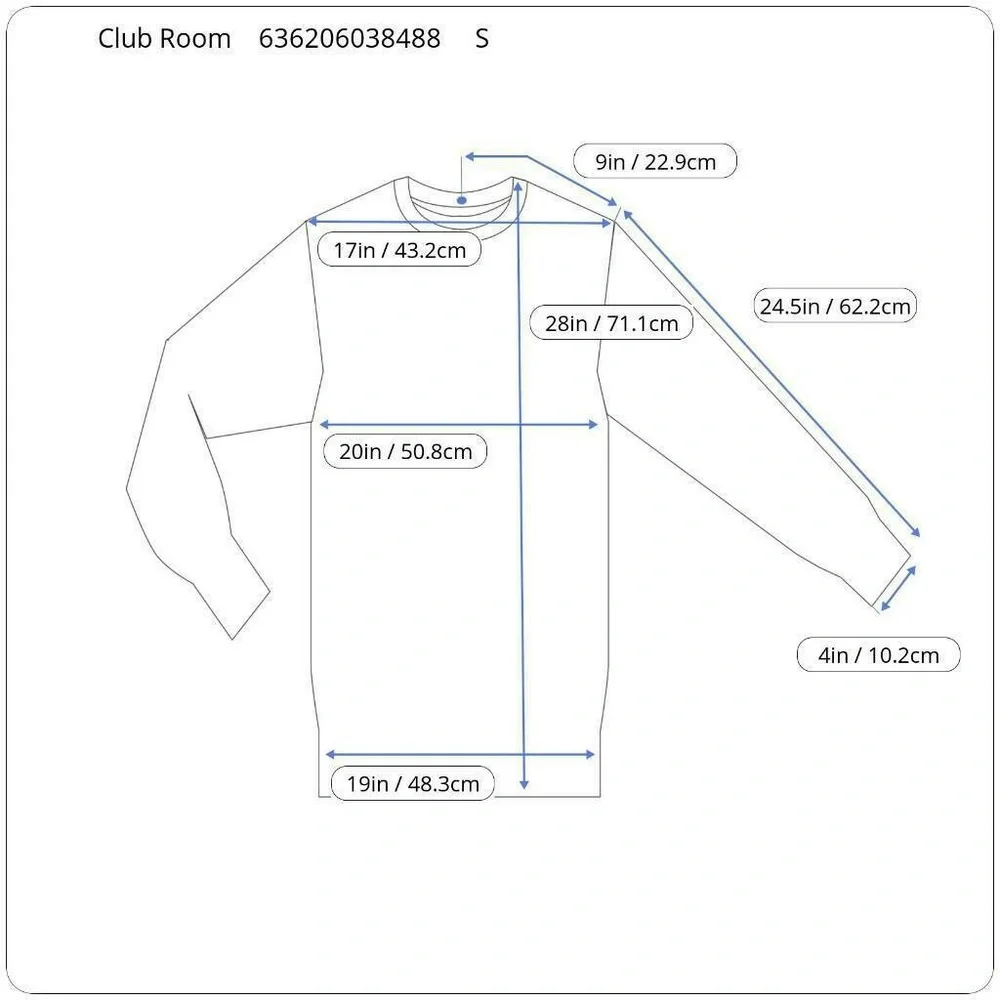 Club Room Mens Fleece Sweatshirt Fire Red Blue Col - Picture 7 of 7